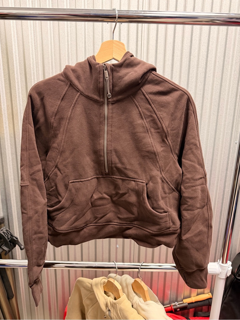 Lululemon Scuba Oversized Half-Zip Hoodie - XS/S - Java